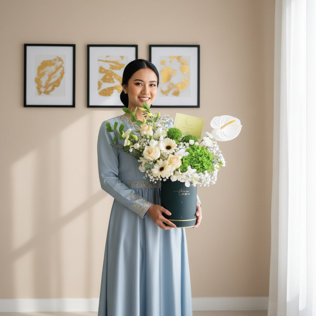 Sinar Syawal Ramadan Flower Box image 1