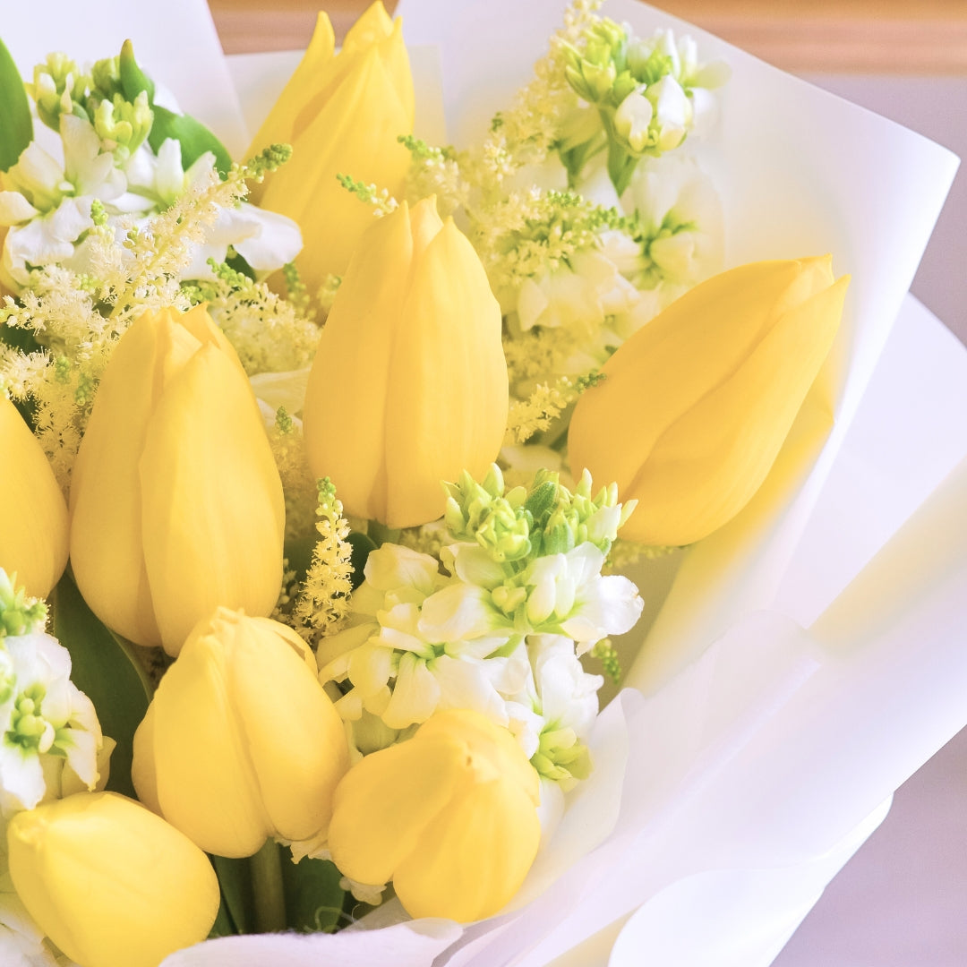 Yellow Tulips Hand Bouquet image 6