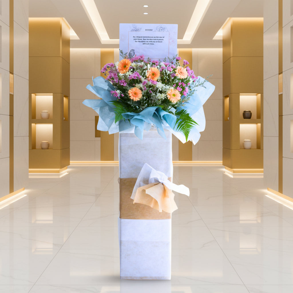 Lavender Memorial | Condolences Flower Stand image 2