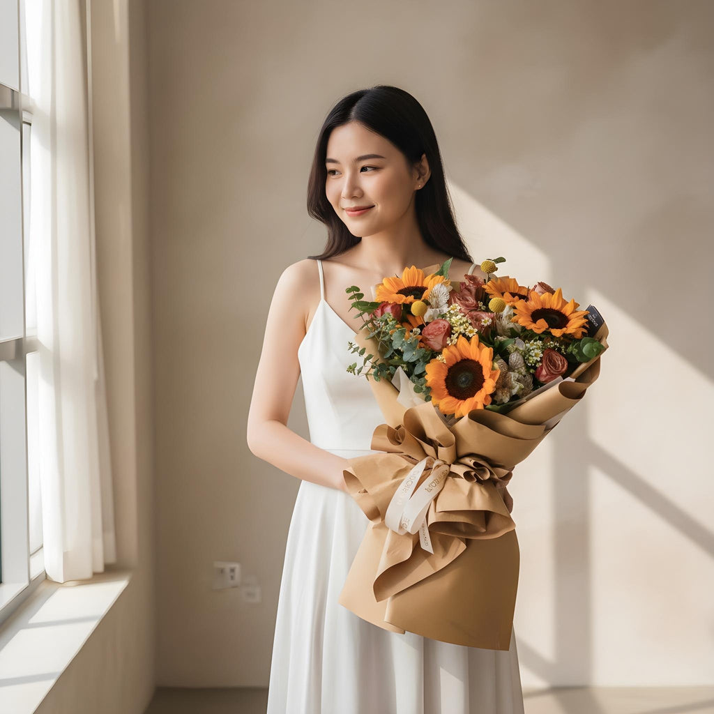 Beautiful You Sunflower Hand Bouquet image 1
