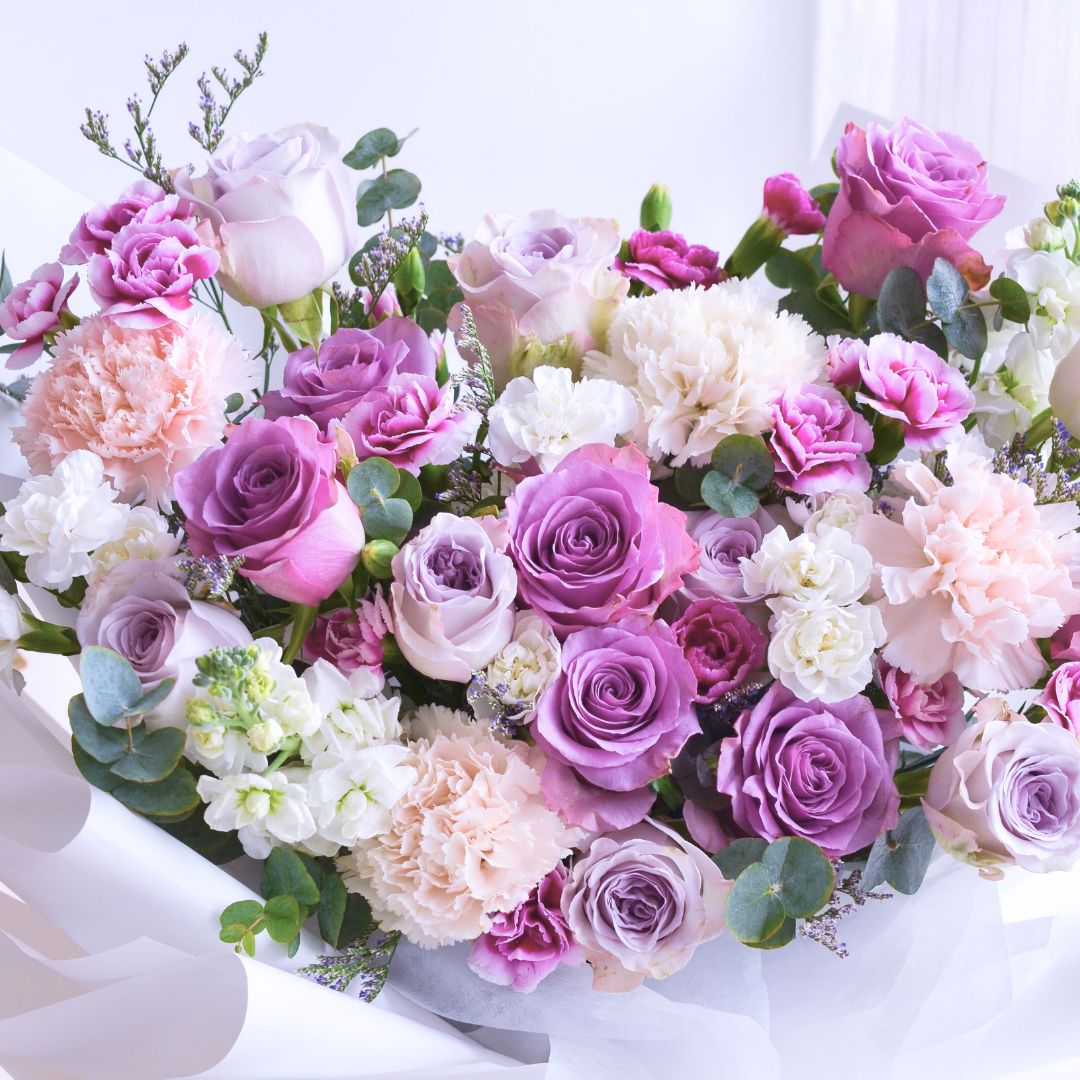 Amethyst Dream Purple Roses Hand Bouquet image 7