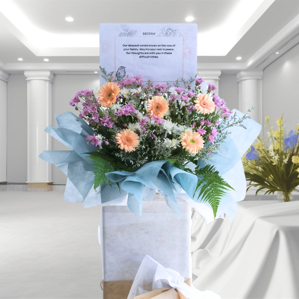 Lavender Memorial | Condolences Flower Stand image 4