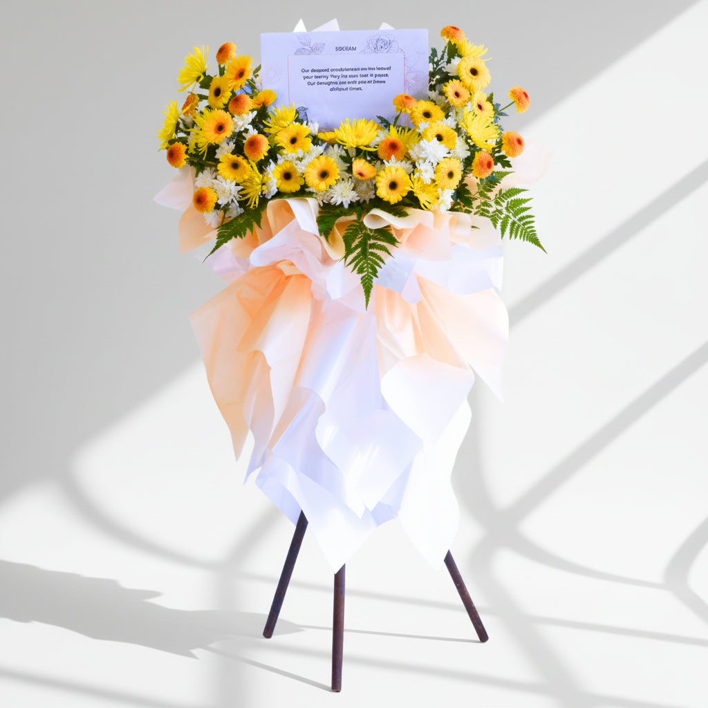 Serenity's Embrace | Condolences Flower Stand image 0