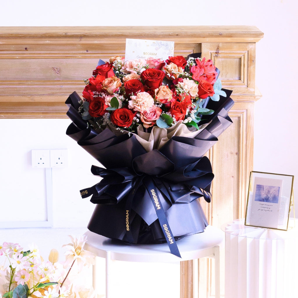 Endless Devotion Red Rose Hand Bouquet image 3
