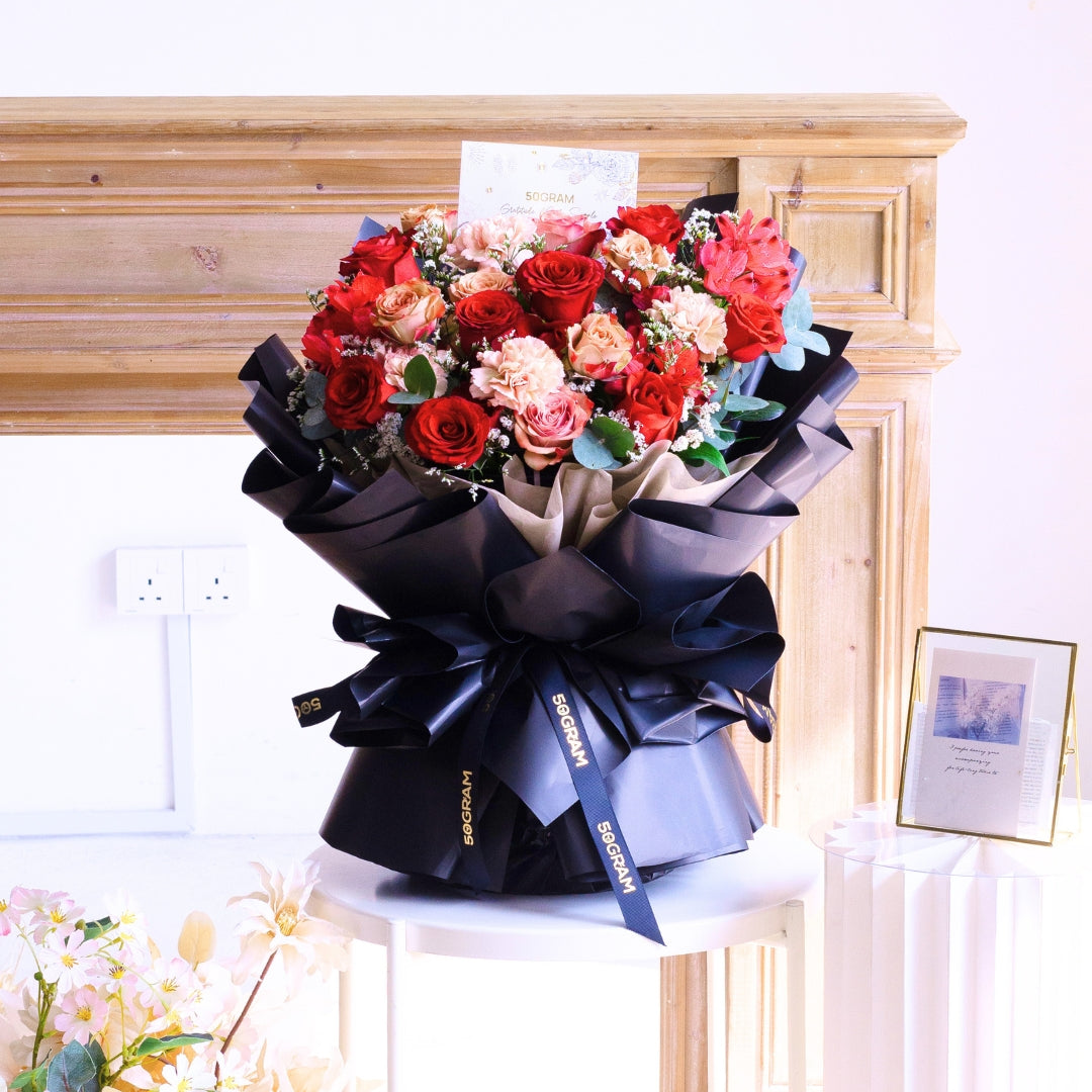 Endless Devotion Red Rose Hand Bouquet image 3