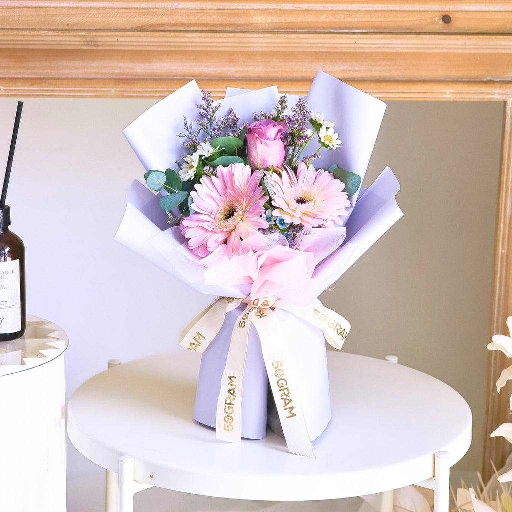 Fresh Flick Purple Rose Hand Bouquet image 3