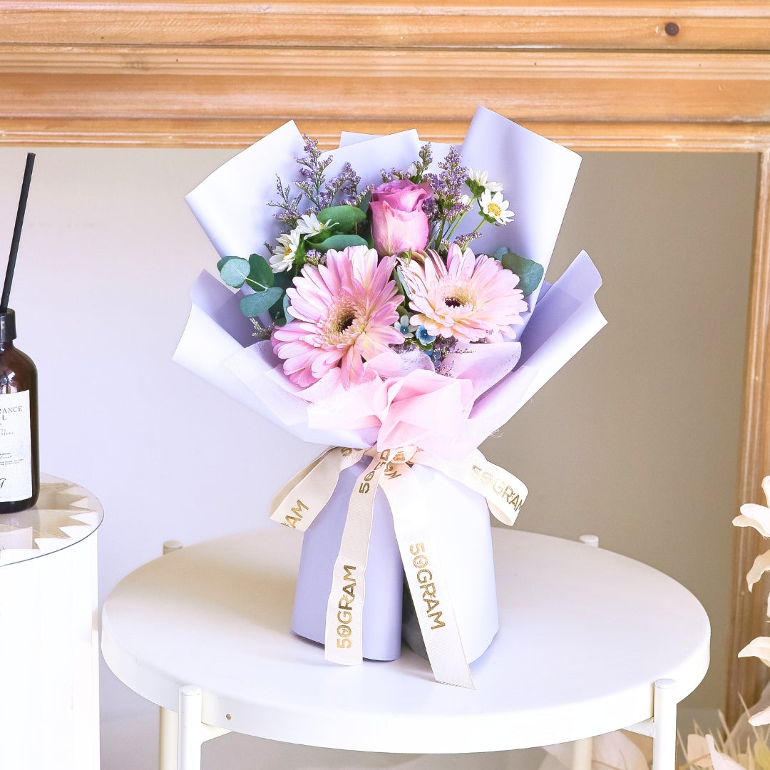 Fresh Flick Purple Rose Hand Bouquet image 3