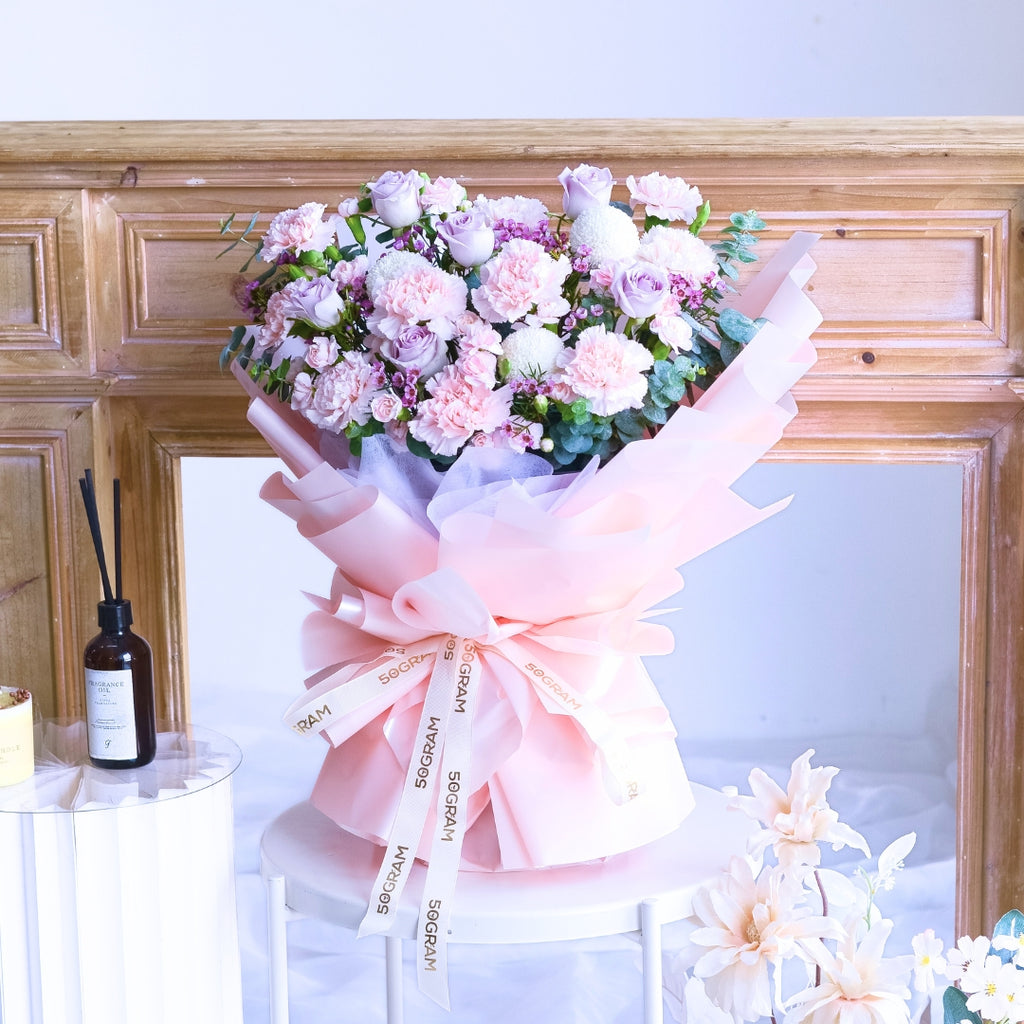 Primo Amore Beige Carnation Hand Bouquet image 5