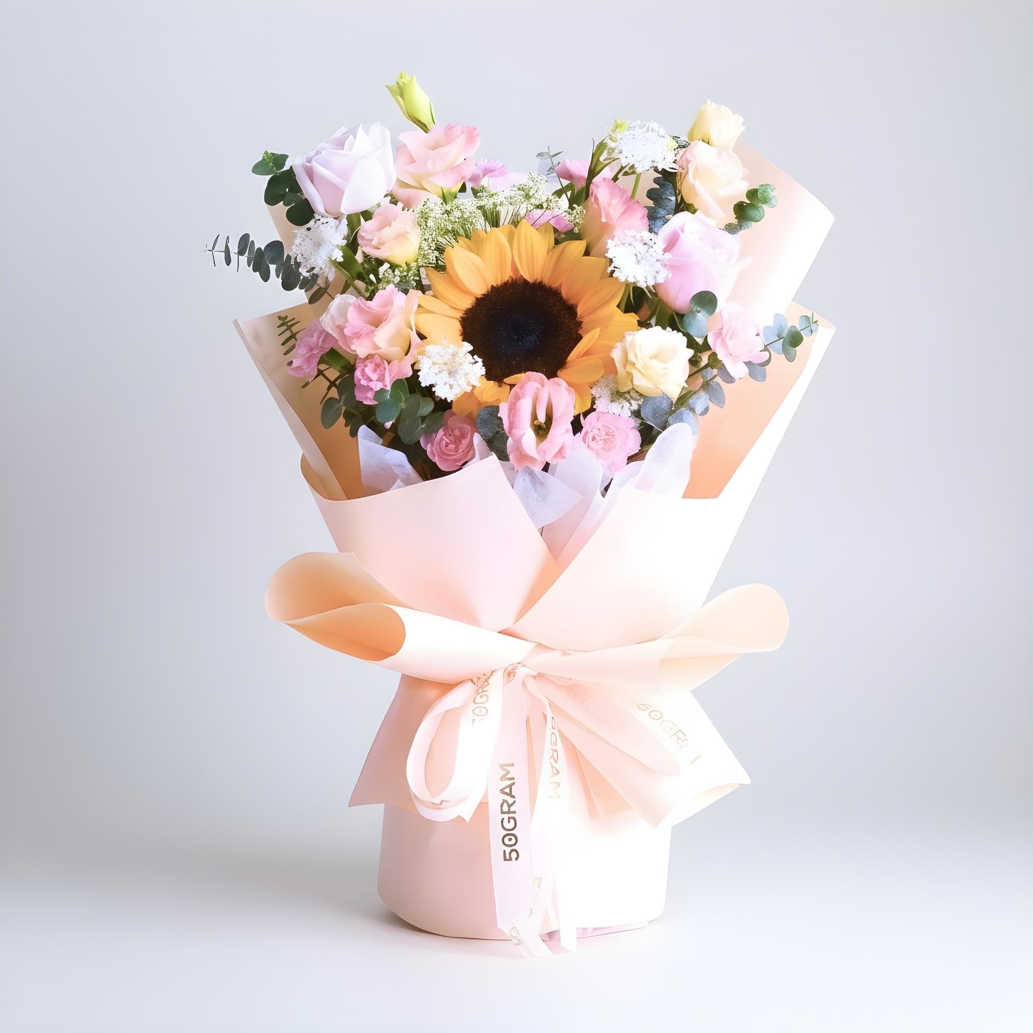 Morning Blush Sunflower Hand Bouquet image 0