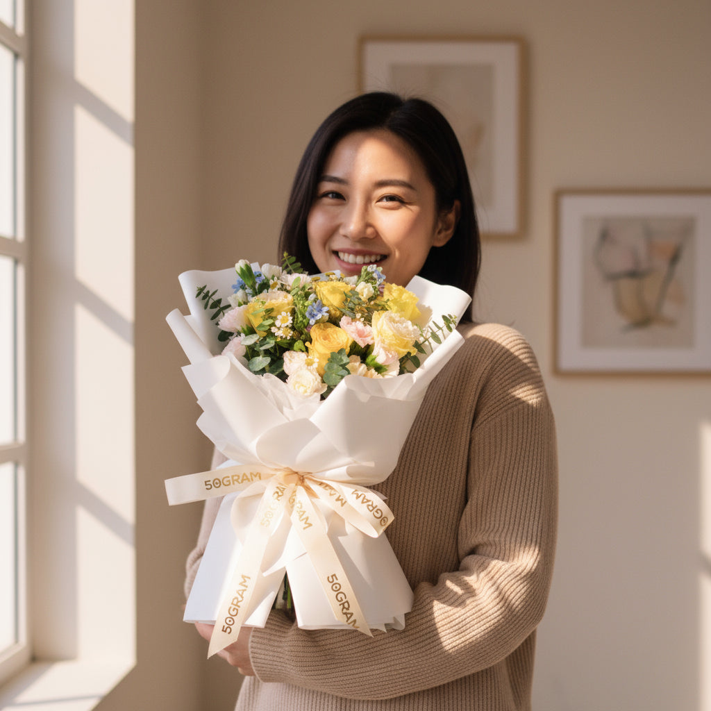 Feminine Flourish Hand Bouquet - Regular image 2