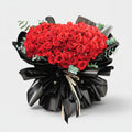 Luxuriante 99 Roses Marriage Proposal Hand Bouquet - Black image 0