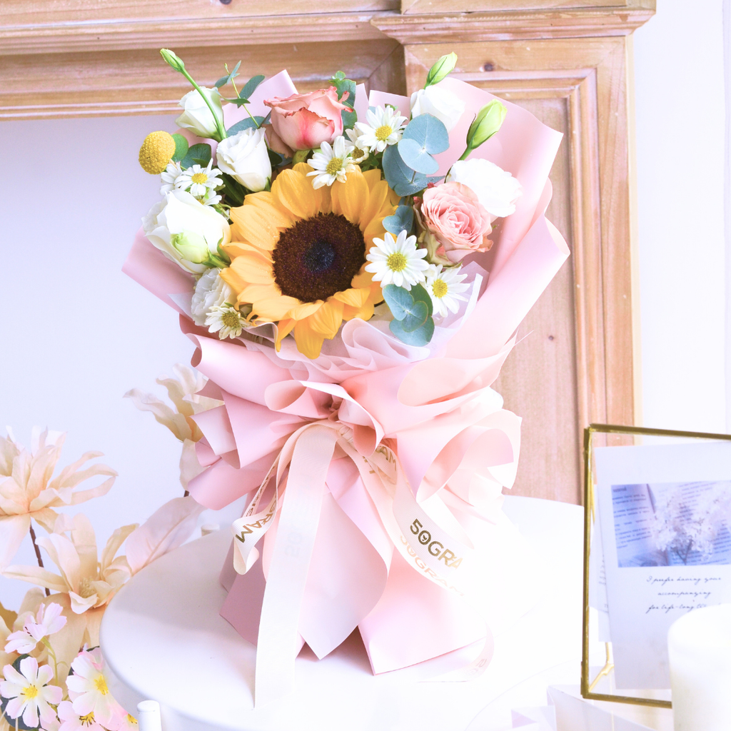 Sunrise Scholar Sunflower Hand Bouquet image 11