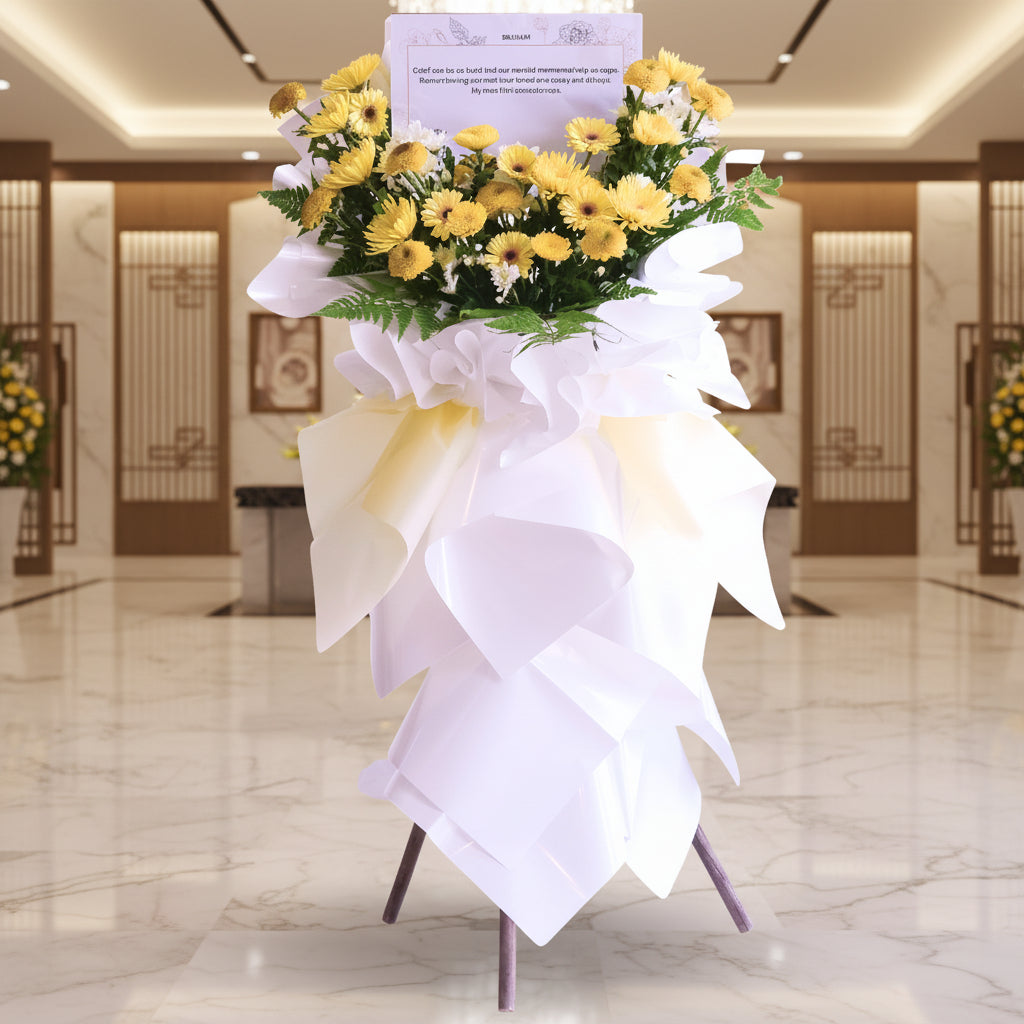 Calm Reflections | Condolences Flower Stand image 1