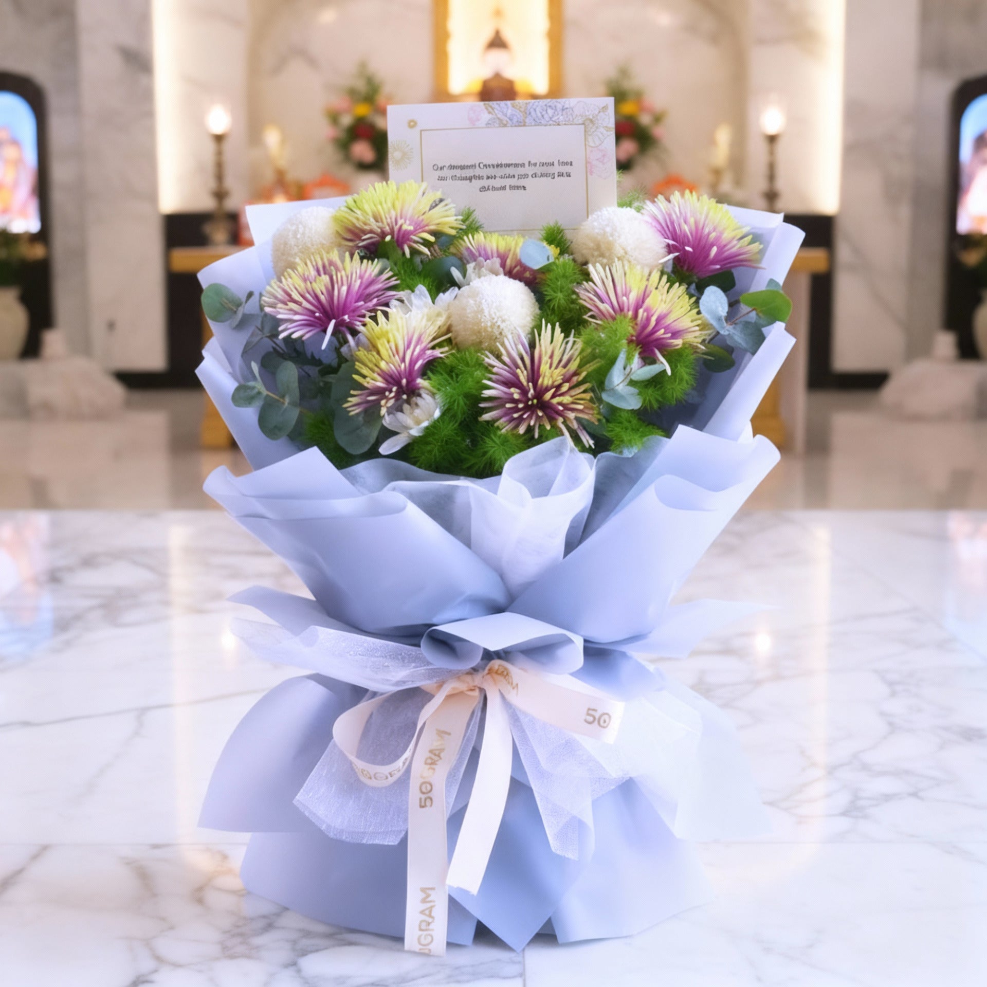 Twilight Serenity | Condolences Hand Bouquet image 2