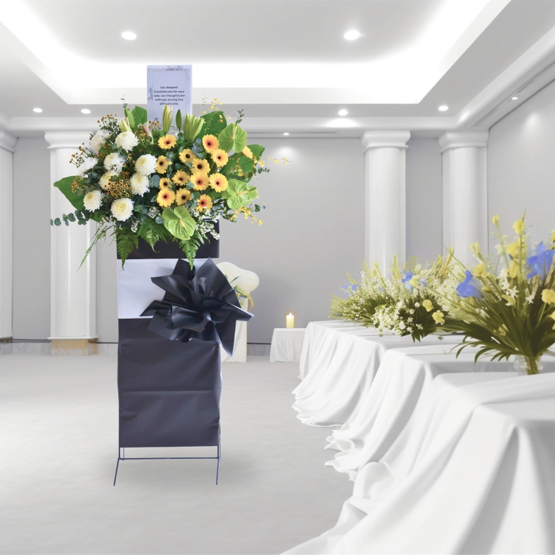 Soft Peace | Condolences Flower Stand image 4