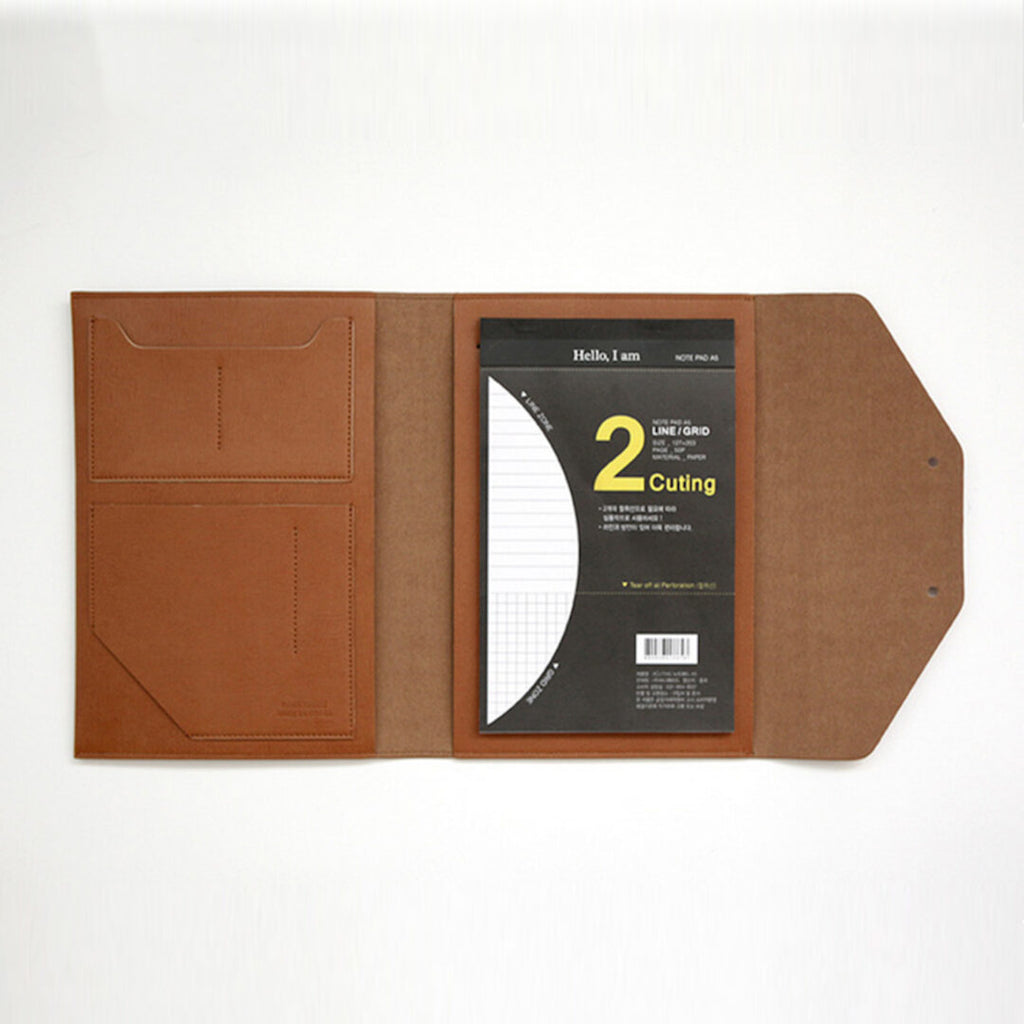 Korean-style leather notebook covers, passport holders, and clutch bag image 4