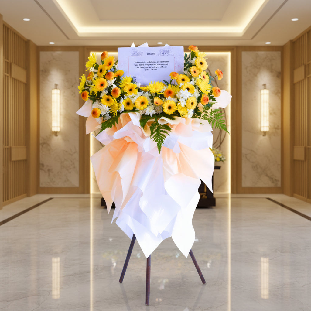 Serenity's Embrace | Condolences Flower Stand image 1
