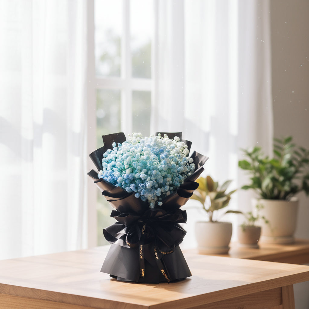 Blue Valor Mini Hand Bouquet image 1