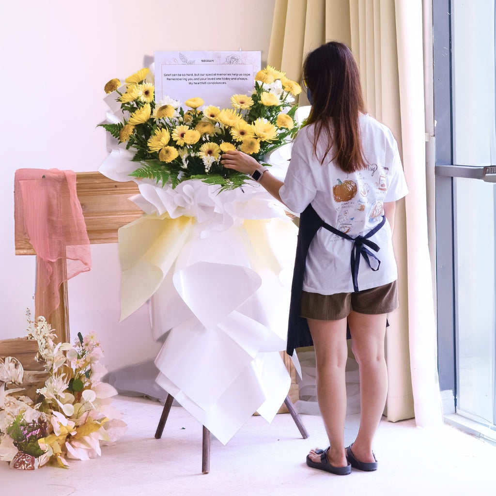 Calm Reflections | Condolences Flower Stand image 6