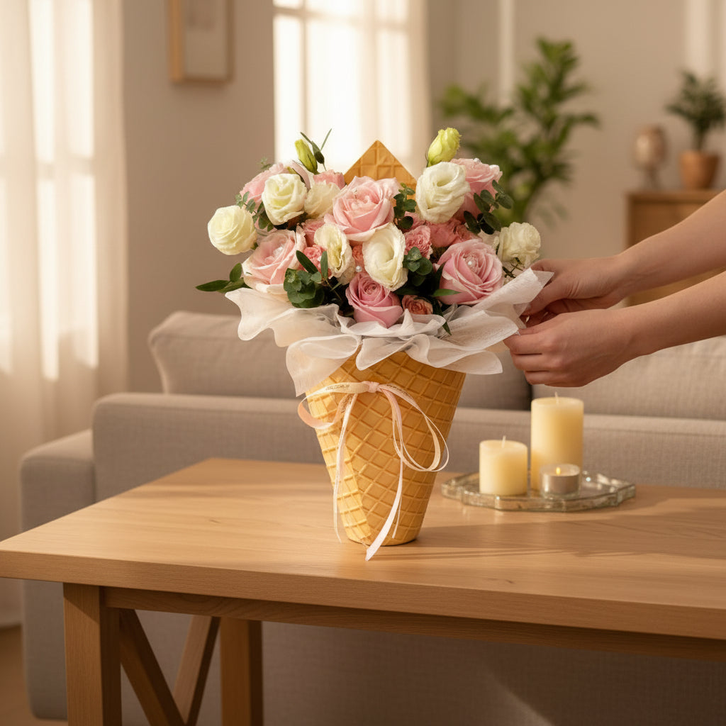 Cupid’s Creamery Valentine Ice Cream Hand Bouquet image 3