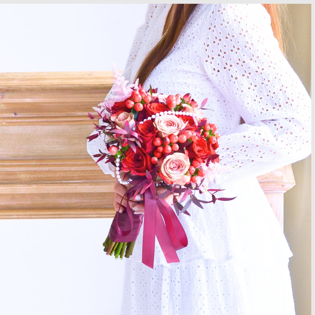 Red Wedding Bells | Bridal Bouquet image 3