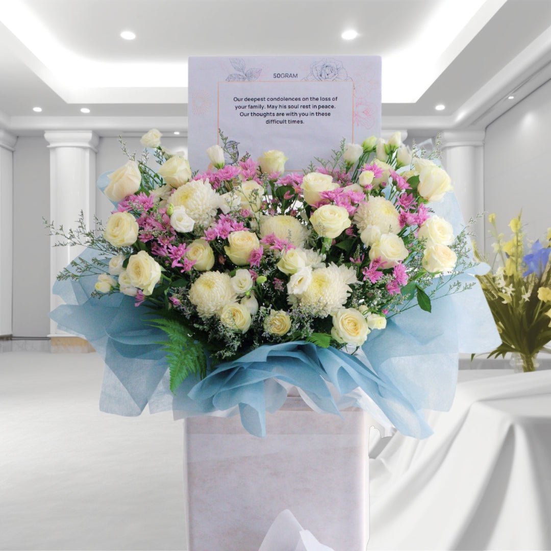 Lavender Memorial | Condolences Flower Stand image 3