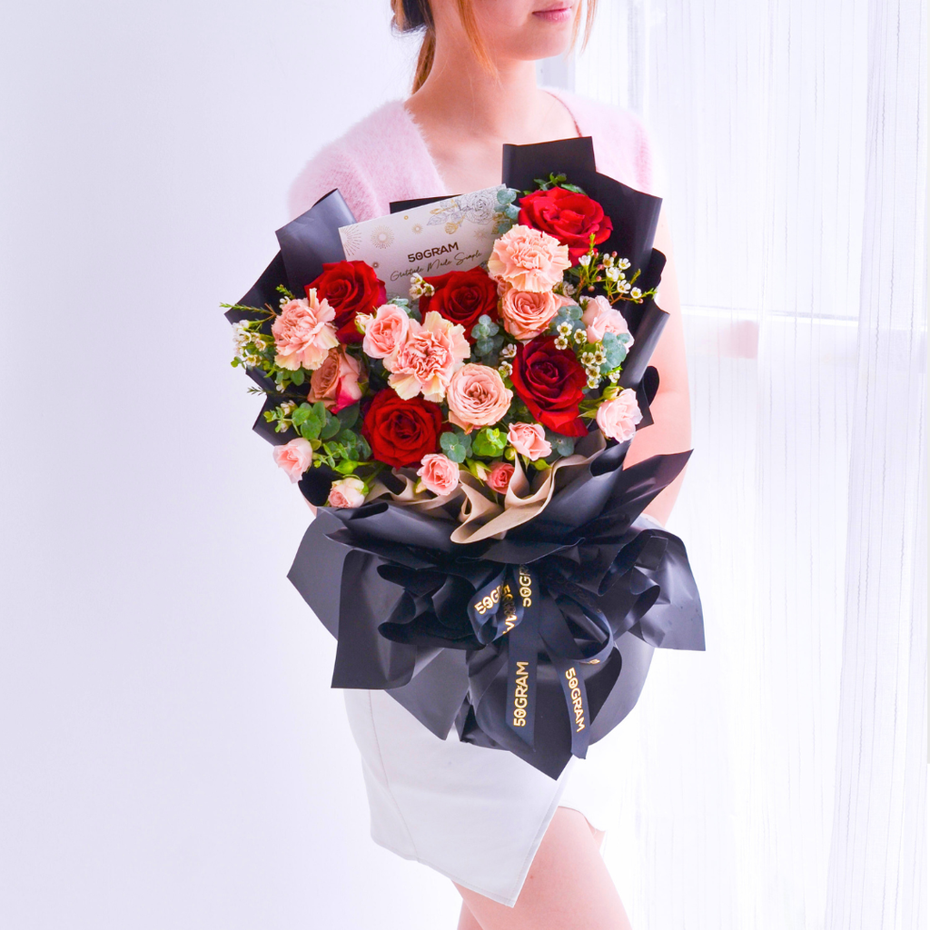 Enchanting Eternity Roses Hand Bouquet image 7