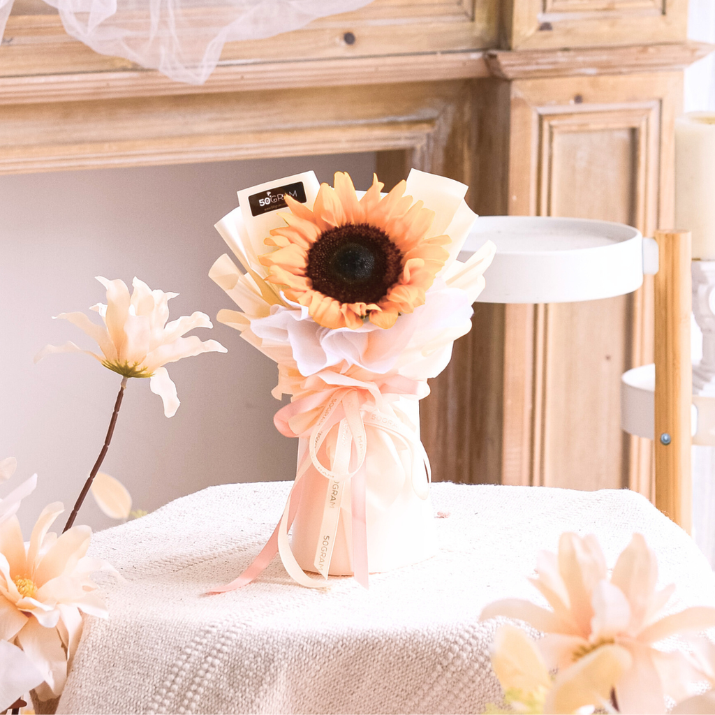 SunFlower Mini Bouquet- Single Stalk image 6