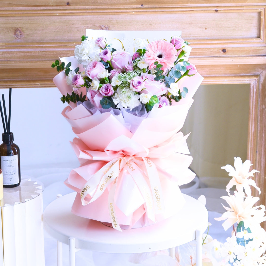 Soft Spark Qi Xi Hand Bouquet image 2