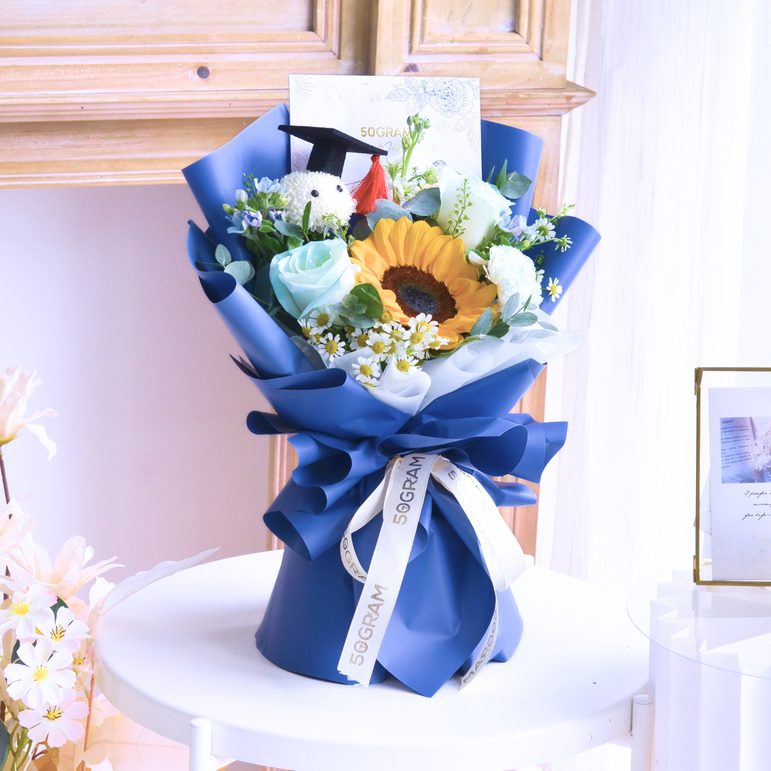 Floral Milestone Sunflower Hand Bouquet image 13