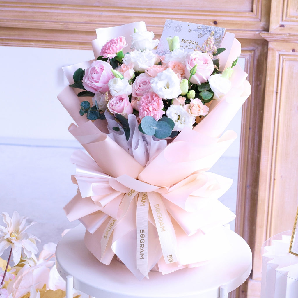 Amore Blossom Pink Rose Hand Bouquet image 3
