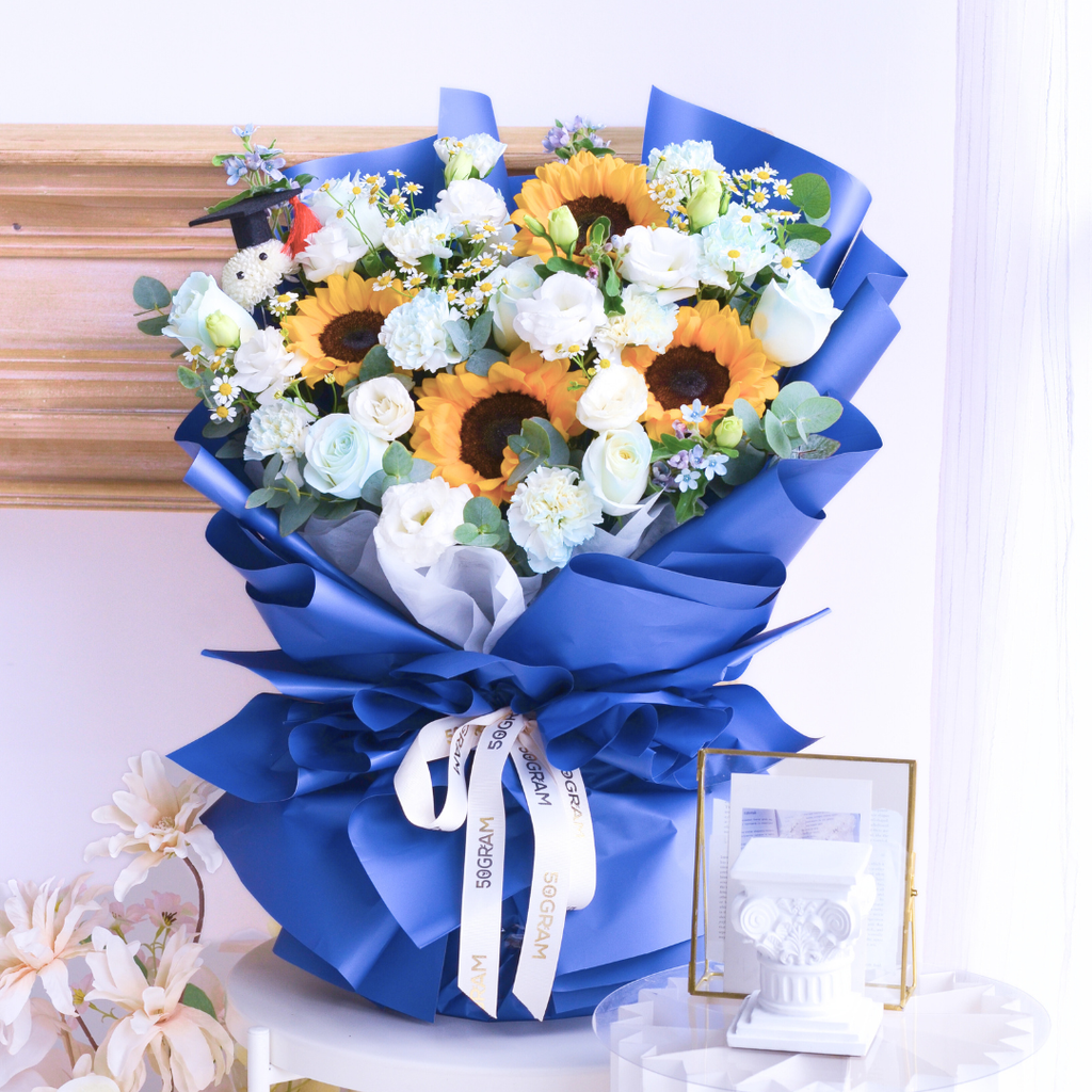 Floral Milestone Sunflower Hand Bouquet image 6