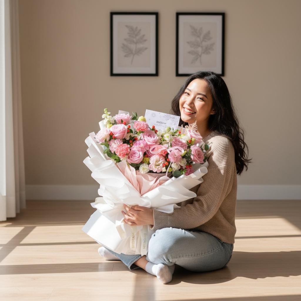 Amour Kiss Hand Bouquet image 1