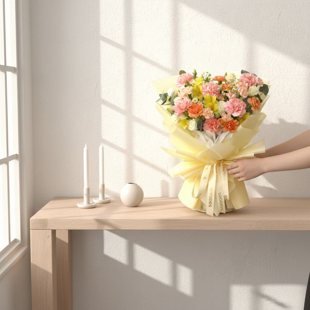 Mama Glow Hand Bouquet - Medium